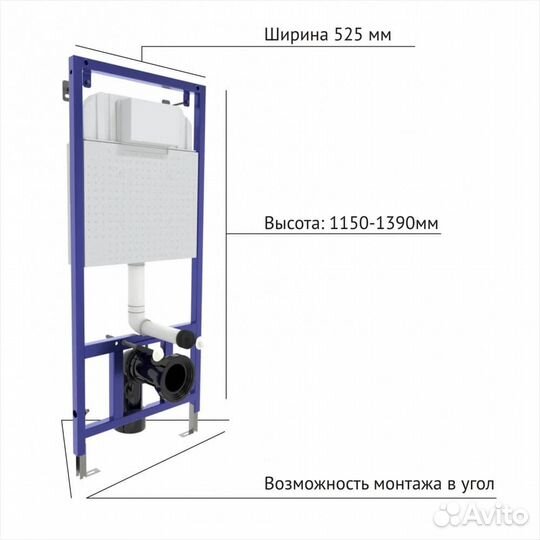 Комплект berges: инсталляция novum, кнопка L3 гля