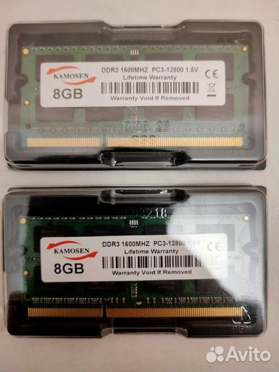 Память для ноутбука 8Гб/4Гб/2Гб DDR3 Новые