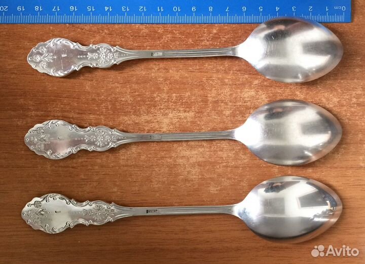 Серебряные десертные ложки Черёмуха