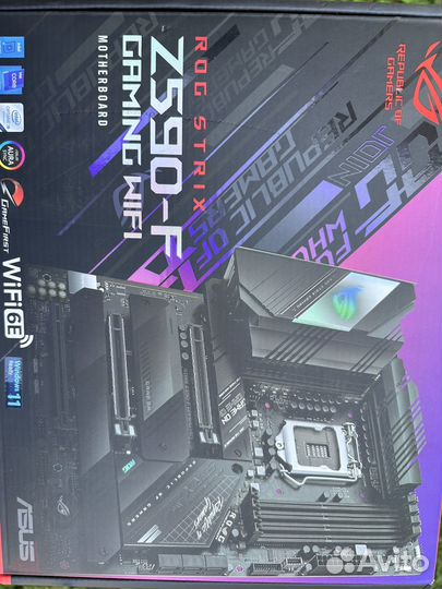 Asus ROG strix Z590-F Gaming на гарантии