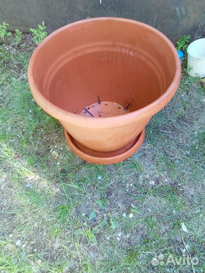 Вазон пластик Горшки керамика новые