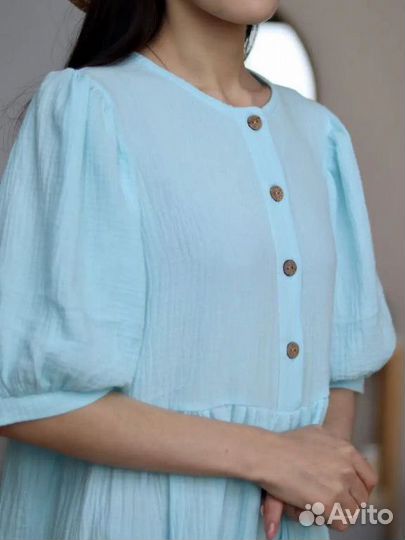 Платье из муслина M