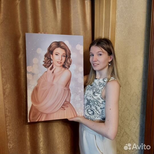 Портрет на холсте по фото