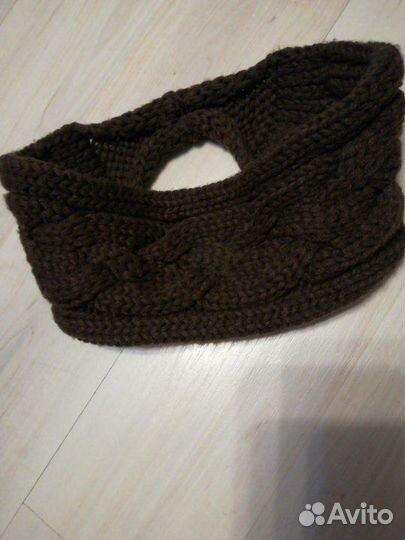 Повязка/ободок на голову коричневого цвета