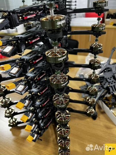 Квaдpокоптеp FPV piranha 7 и 10 дюймов