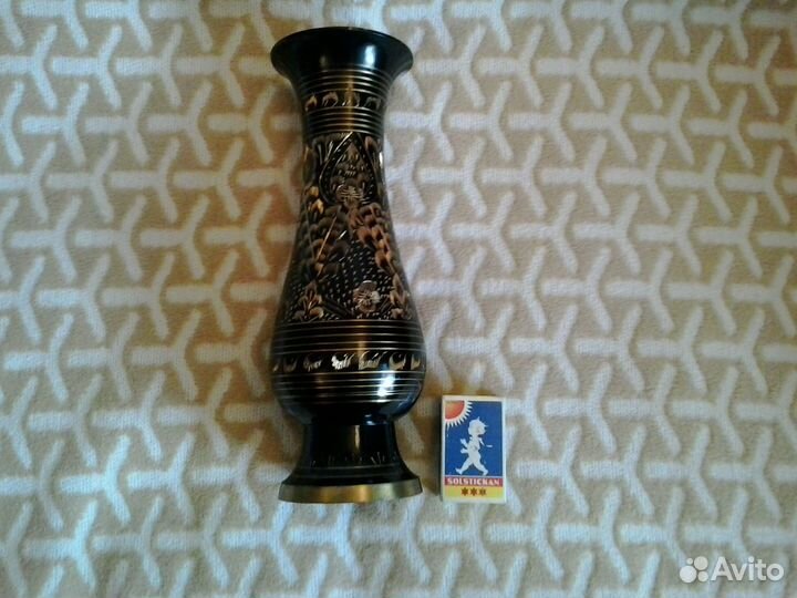 Ваза Латунь Индия винтаж