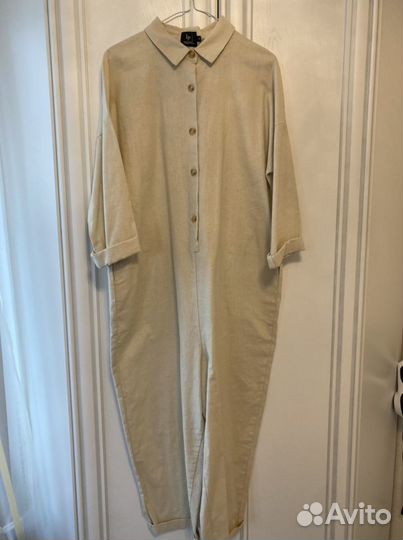 Комбинезон женский плотный лён