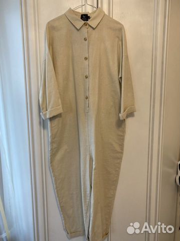 Комбинезон женский плотный лён