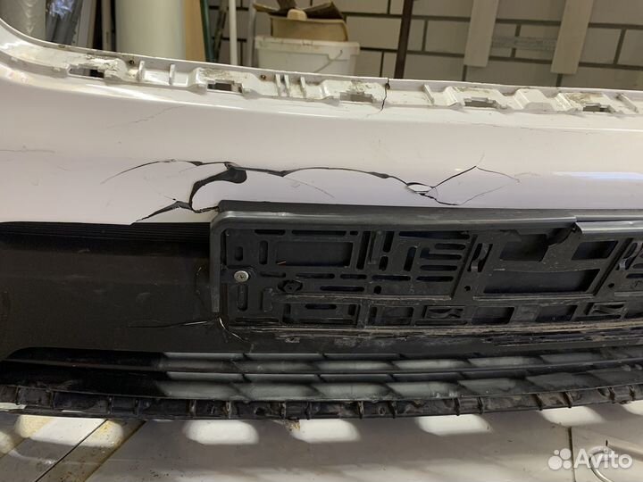 Бампер передний hyundai creta крета белый