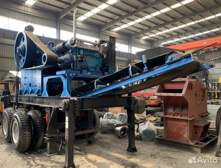 Щековая мобильная дизельная дробилка pе400/600