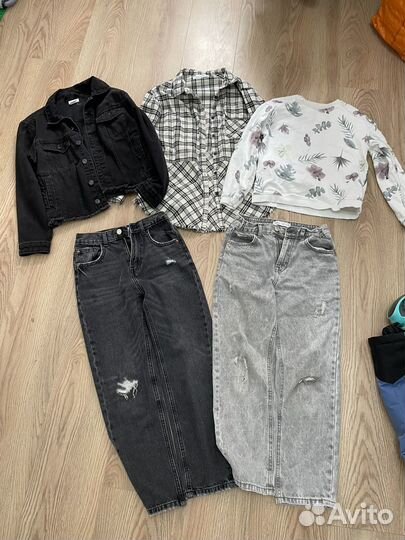 Джинсы zara 140, вещи для девочки zara 134-140