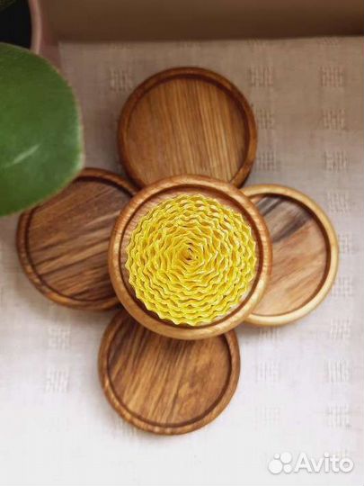 Подставка подсвечник деревянный