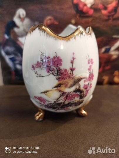 Вазочка. Фарфор. Яйцо. Carl Tielscn