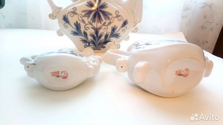 Фарфоровые заварочные чайники 3 шт мфз СССР