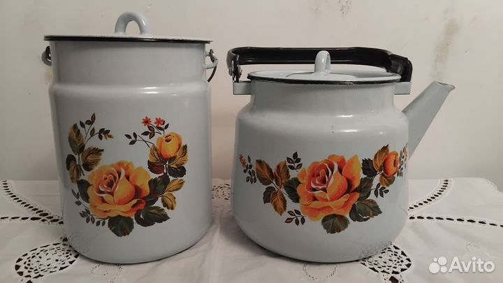 Чайник эмалированный СССР