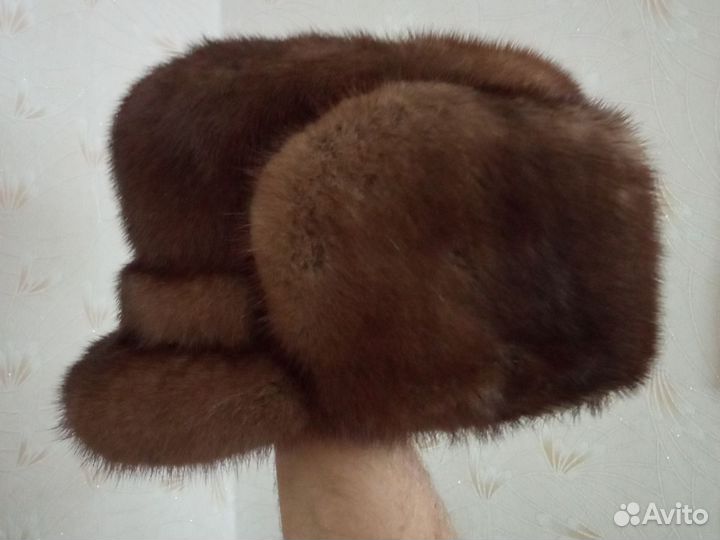 Норковая шапка мужская