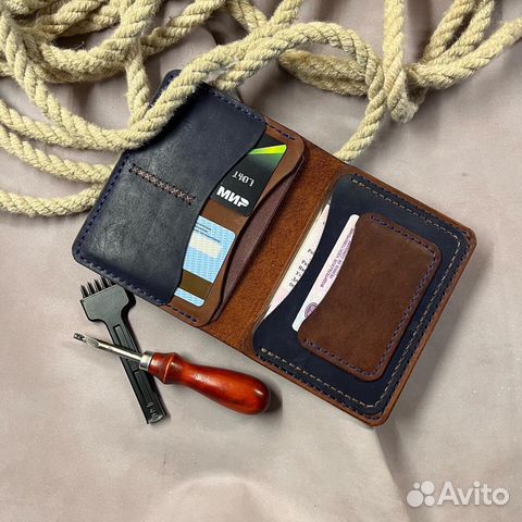 Обложка для документов из натуральной кожи