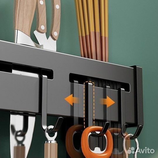 Держатель для кухонных принадлежностей 30 см, чер