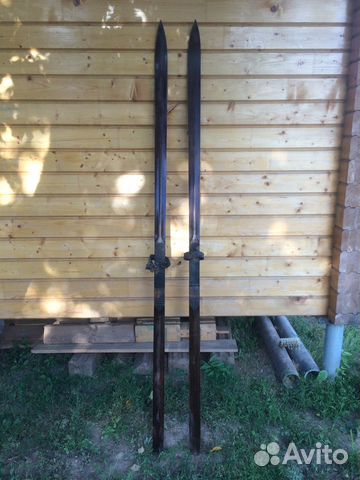 Лыжи антикварные