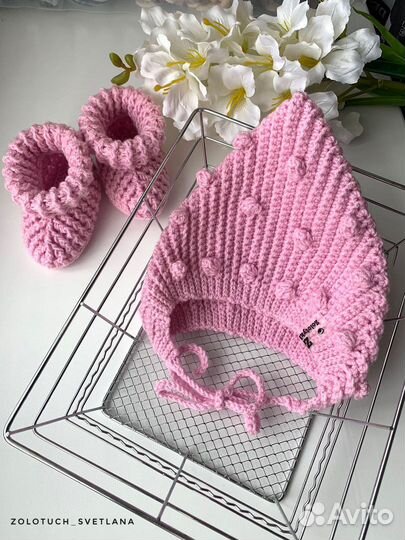 Детская шапка. Эльф. Капелька. Ручная работа