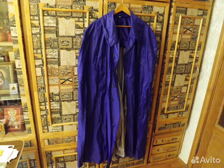 Плащ-накидка синяя, новая