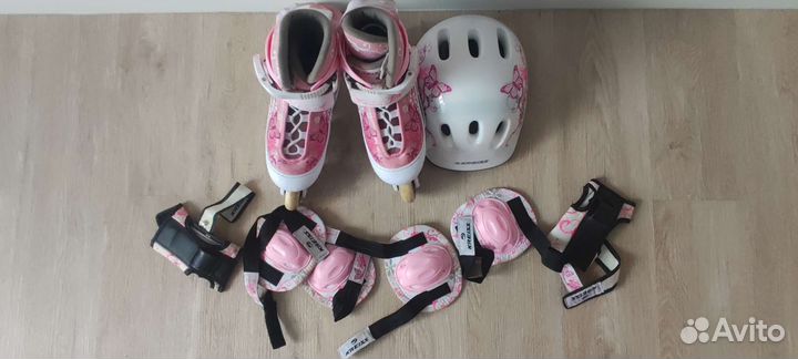 Детские ролики и защита 32 35