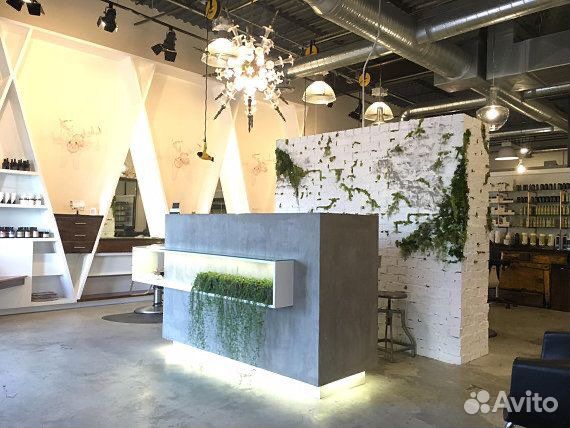 Стойка ресепшн в стиле лофт, мебель для салона кра