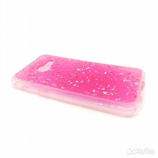 Чехол для Samsung Galaxy A3 накладка (блестки)