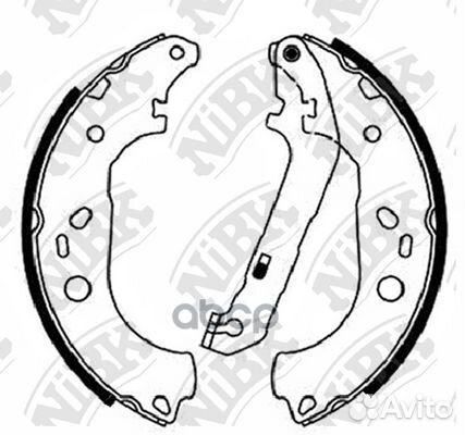 Колодки тормозные барабанные зад FN51001 NiBK