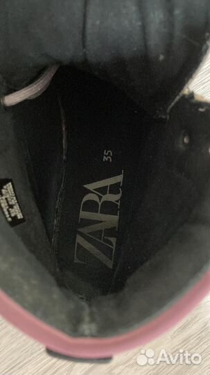 Ботинки zara для девочки 35