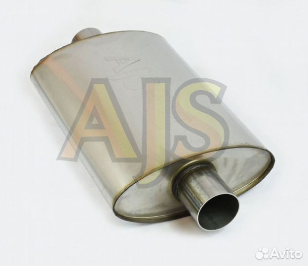Бочка выхлопная AJS ES овальная тихая