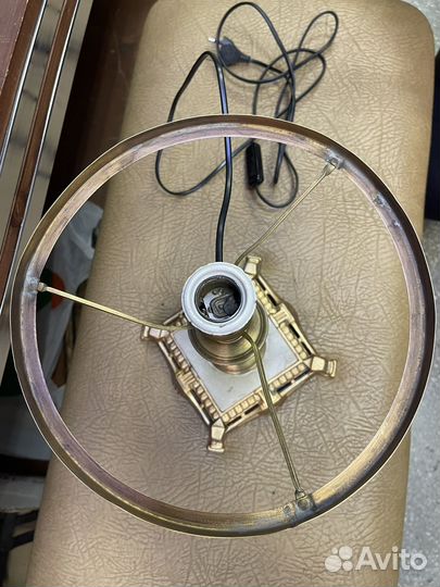 Лампа настольная старинная