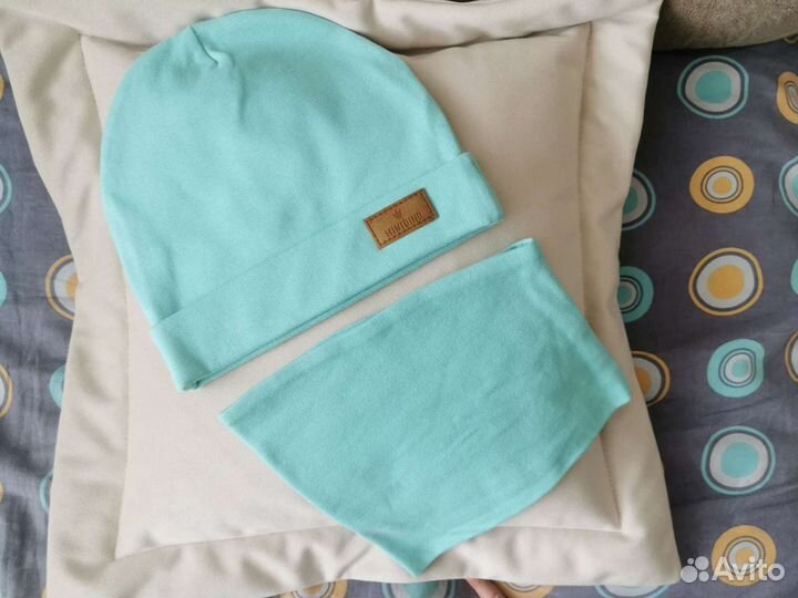 Шапка + снуд Минидино 50р