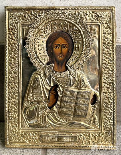 Икона Господь Вседержитель в Окладе Состояние