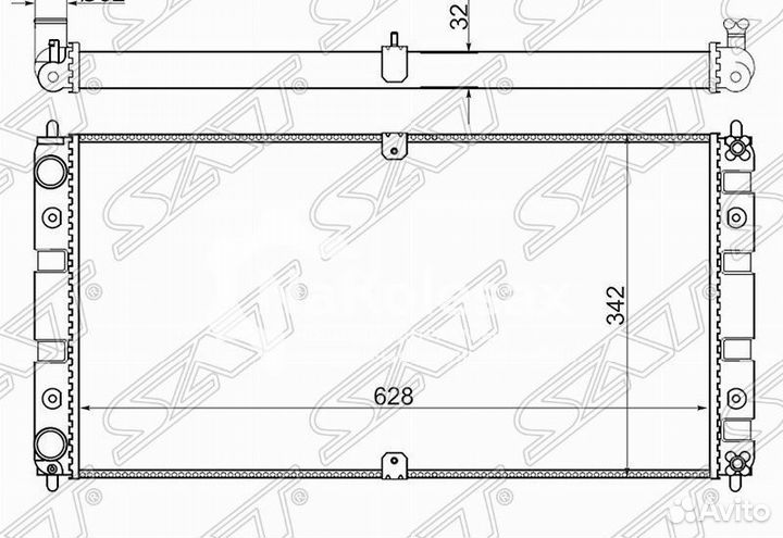 Радиатор chevrolet niva 02