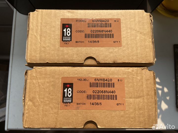 Eighteen sound 18 6NMB420, B&C Speakers DE85TN