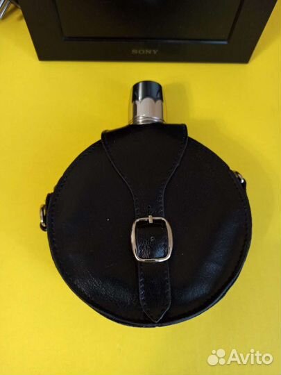 Фляжка с нержавейки чехол кожа и пробка стопочка