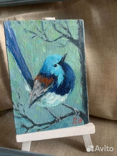 Миниатюры маслом Птички