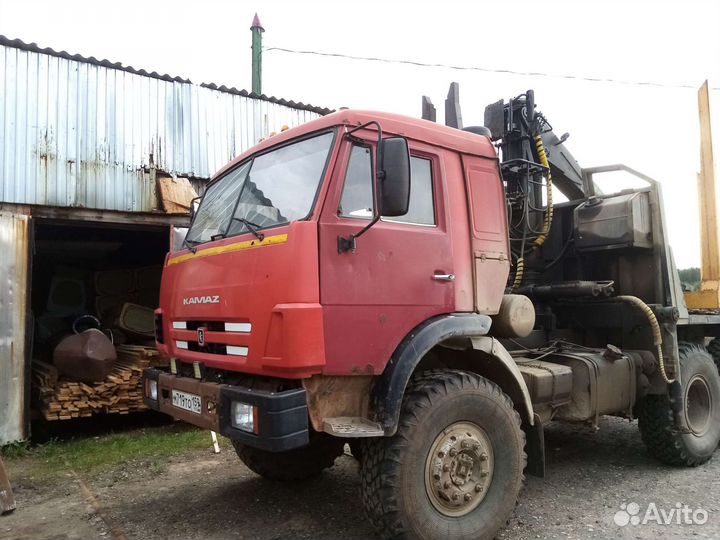 Камаз 65111 лесовоз с гму