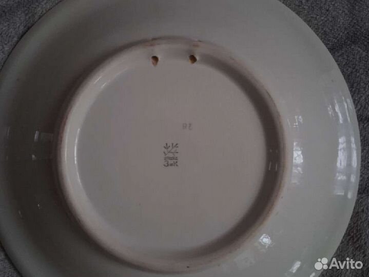 Настенная тарелка, Птица голубая''ссср, винтаж