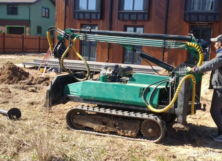 Винтовые сваи под ключ, установка винтовых свай