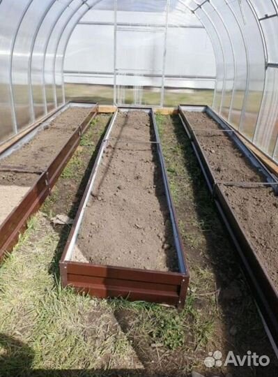 Грядка оцинкованная 1м х 6м х 22см