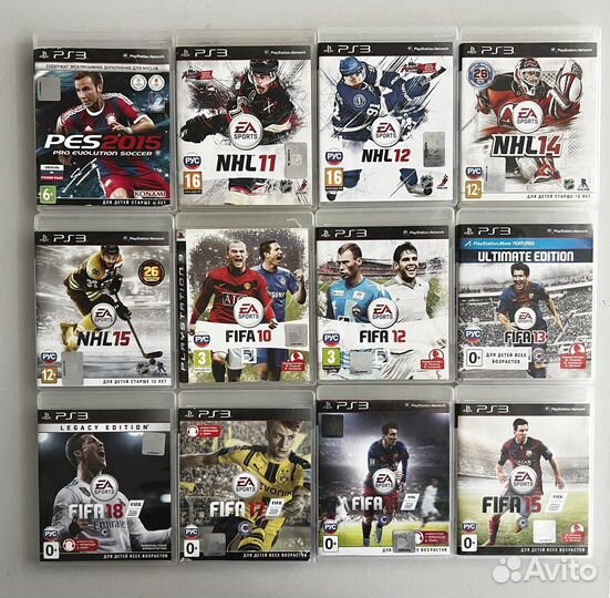 Игры PS3 platinum и essential и спорт