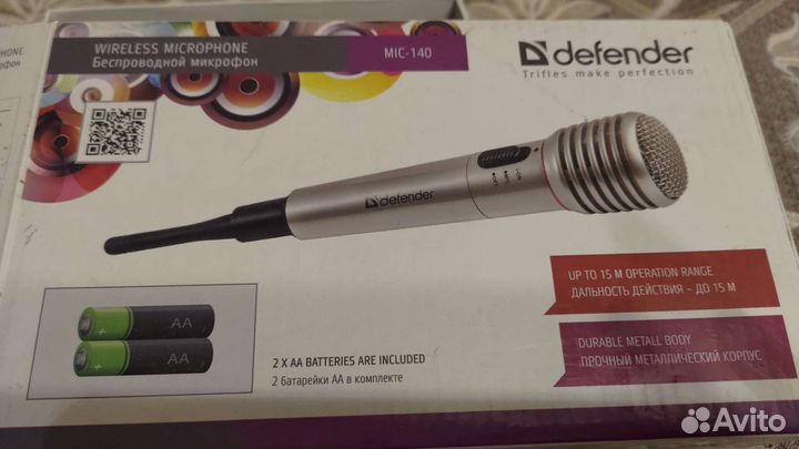 Беспроводной микрофон для караоке Defender MIC-140