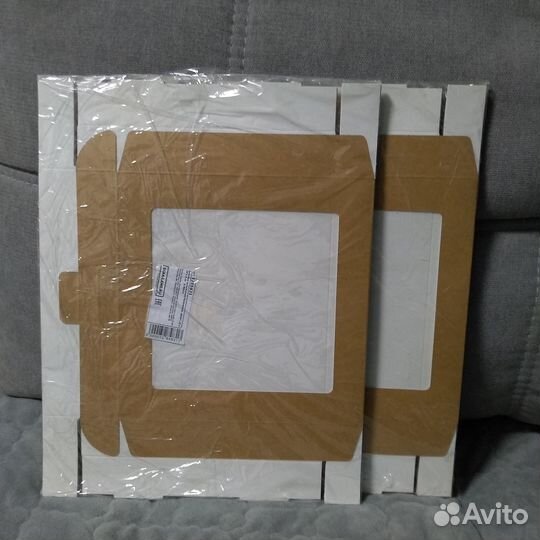 Крафт коробки с окошком