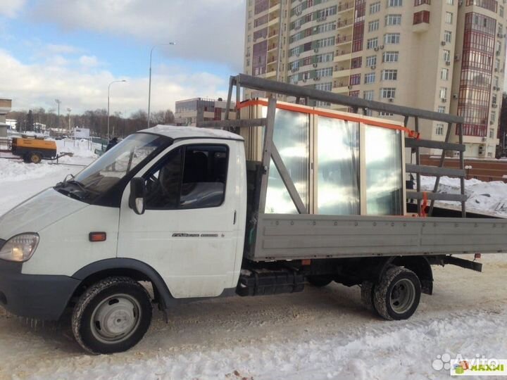 Газель пирамида, перевозка окон, Катюша