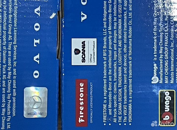 Машинка Мерседес Актрос фура масштаб 1/43