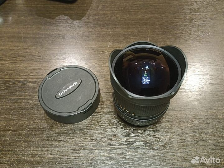 Продаю объектив Samyang 8 mm 1:3.5 fish-eye cs asp