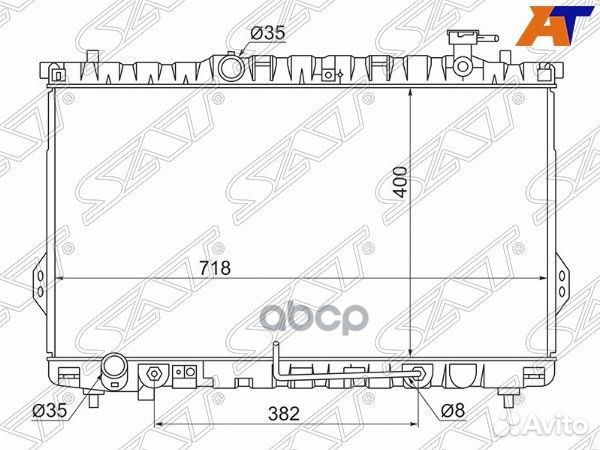 Радиатор Hyundai Santa Fe 00-06 / Santa Fe Classic