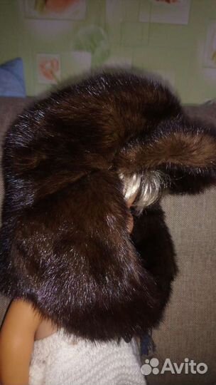 Норковая шапка мужская, 58